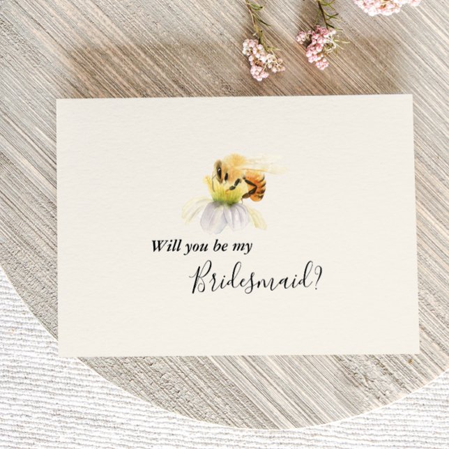Elegant Daisy Bridesmaid Frieri kort (Skapare uppladdad)