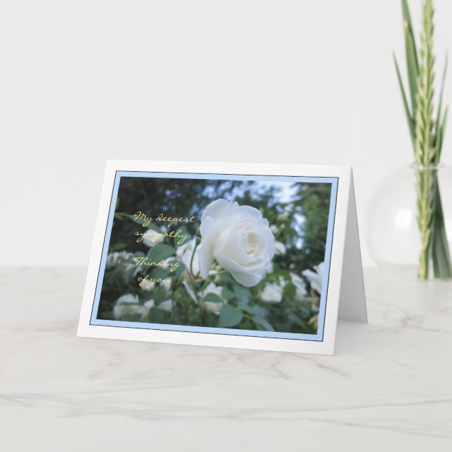 Elegant Daisy Fototankning av ditt sympatikort Kort (Framsida)