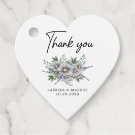 Elegant Daisy Personlig Bröllop Tack Gåvor Etiketter