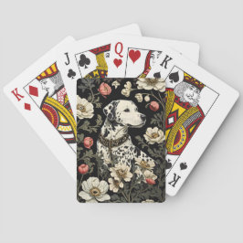 Elegant Dalmatian William Morris Inspired Casinokort