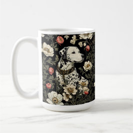 Elegant Dalmatian William Morris Inspired Kaffemugg