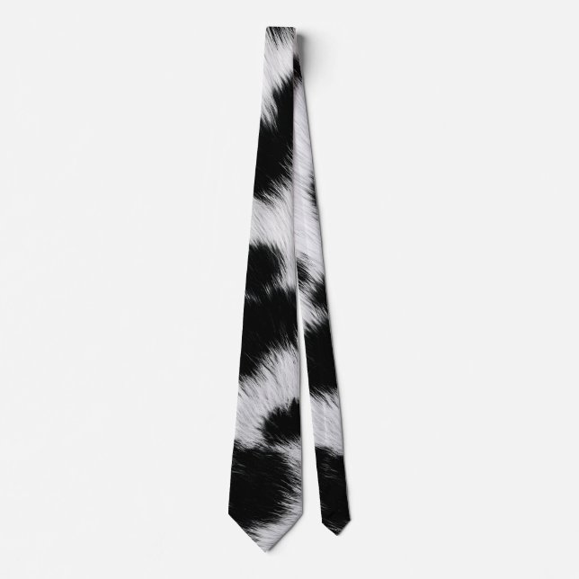 Elegant Dalmatiner Falsk Päls Mönster Affisch Slips (Framsida)