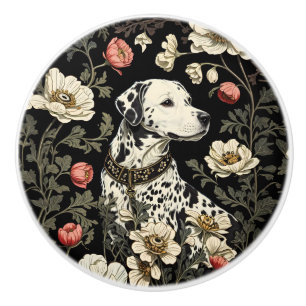 Elegant Dalmatiner William Morris Inspirerad Knopp