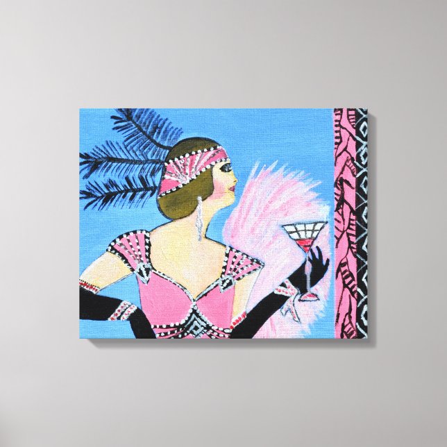 Elegant Dam2-kanvastryck Canvastryck (Framsida)