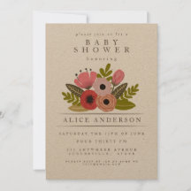 Elegant Dam Bouquet Personlig Baby Shower