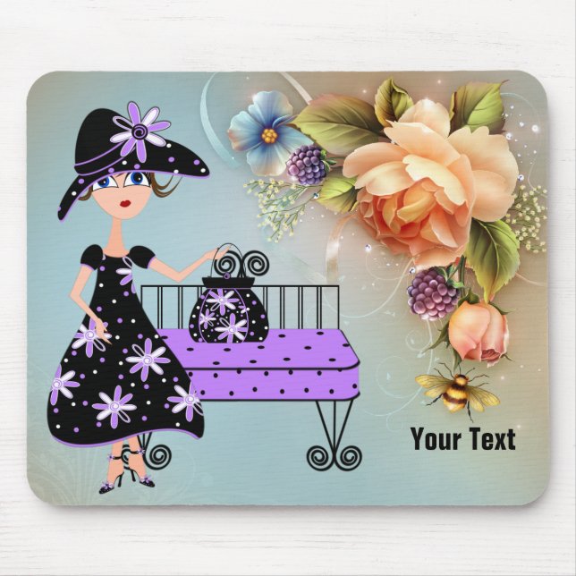 Elegant Dam Mousepad Musmatta (Framsidan)