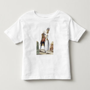 Elegant Dam vid en sittplatta med sin stjärna, sky T-shirt