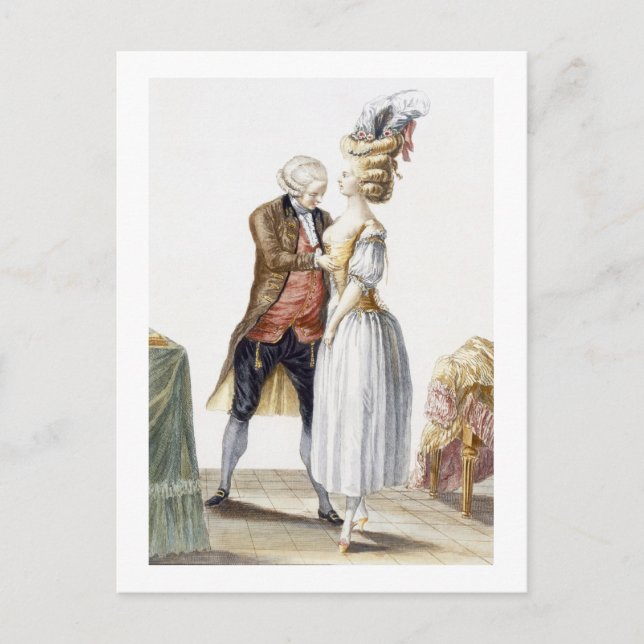 Elegant Dam vid en sittplatta med sin stjärna, sky Vykort (Framsida)