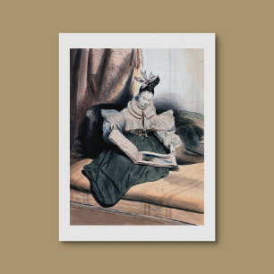 Elegant Dam - Vintage Art Skriv ut Poster