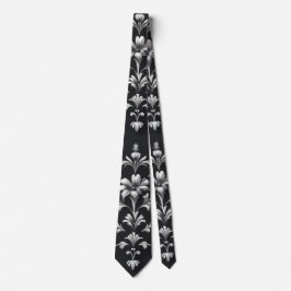 Elegant Damask Blommigt Neck Tie Slips