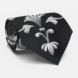 Elegant Damask Blommigt Neck Tie Slips