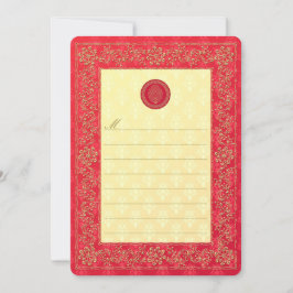 Elegant Damask-bröllop - inbjudan/Notecard Inbjudningar