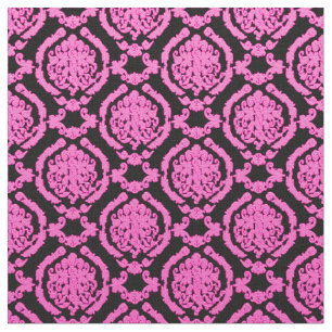 Elegant Damask Fabric Rosa Tyg