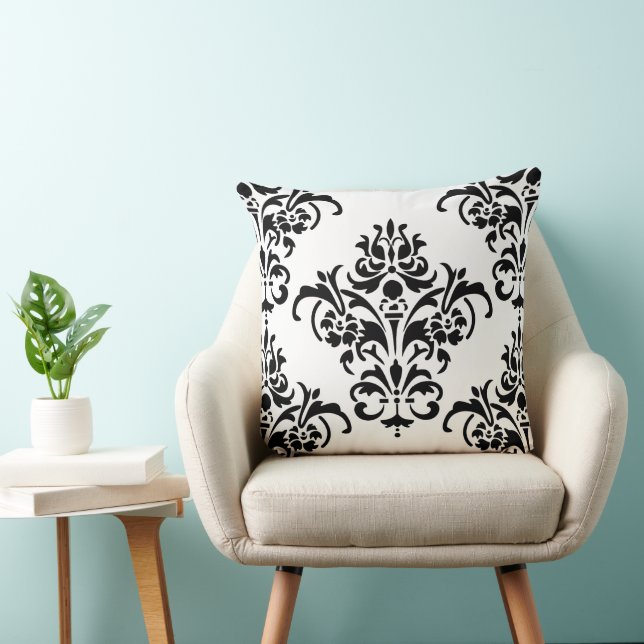 Elegant Damask Jumbo Dekorativ kudde (Stol)