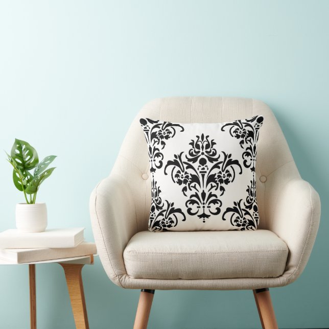 Elegant Damask Jumbo Dekorativ kudde (Stol)