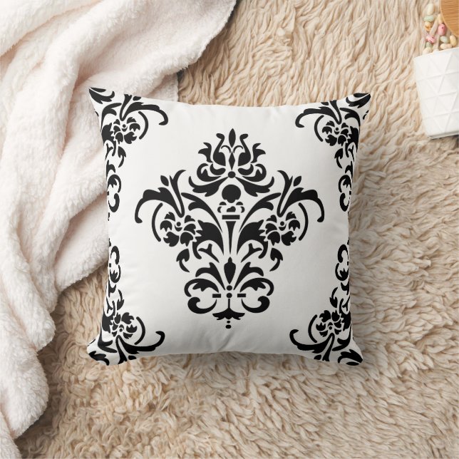 Elegant Damask Kudde (Filt)