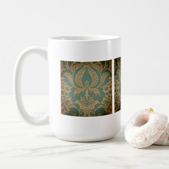 Elegant Damask Mors dag Kaffemugg (Med munk)