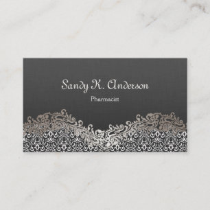 Elegant Damask Snöre Visitkort