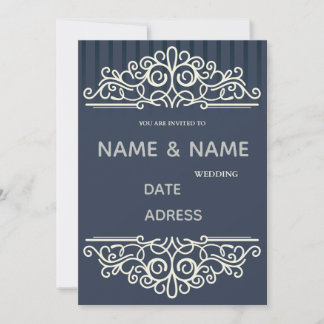  elegant damask wedding invitation inbjudningar