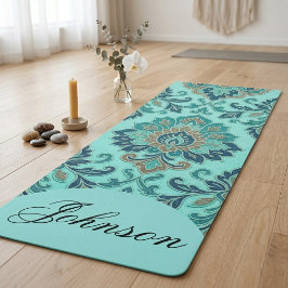 Elegant Damasks Mandala Zen Helig Geometri Teal