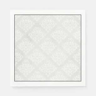 Elegant Damast Minimalistisk Bröllop Pappersservett