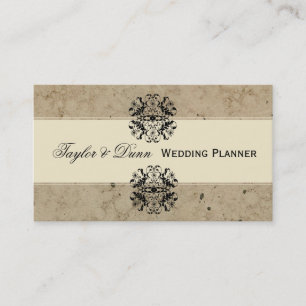 Elegant damastast partyPlanner Visitkort