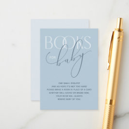 Elegant Damblå Bokförfrågan Inneslutningskort Tilläggskort