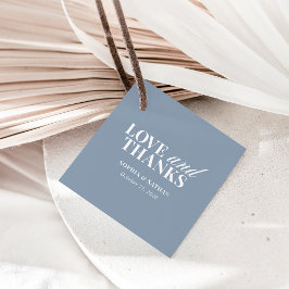 Elegant Damblå | Bröllop Tack Gåvor Etiketter