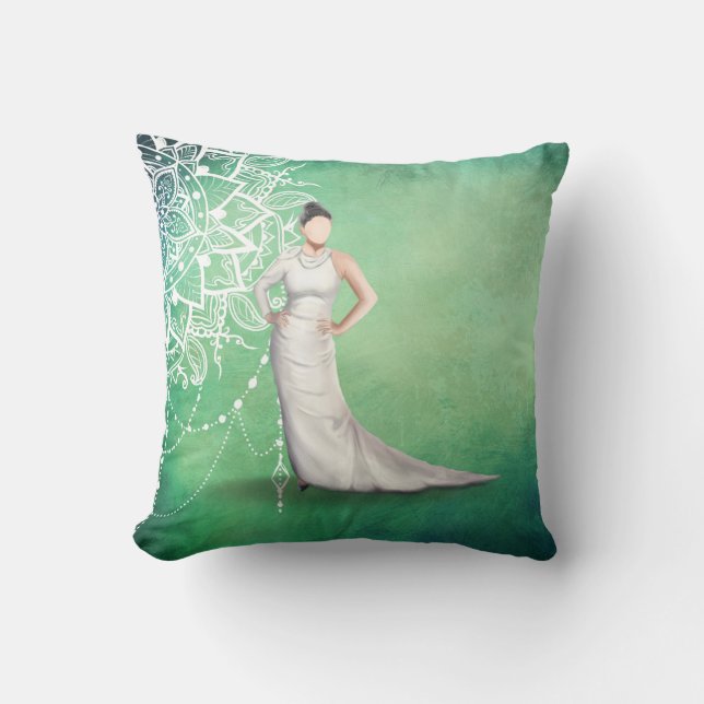 Elegant damkudde kudde (Framsida)