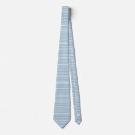 Elegant, dammig blå och vit strimmig slips