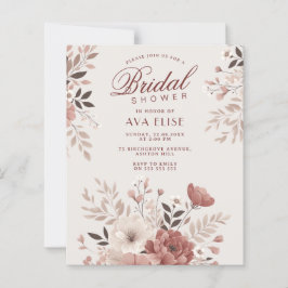 Elegant dammig rosa blommig bröllopsfest med budge