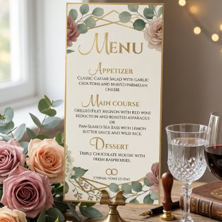 Elegant Dammig Rosa Geometrisk Blommig Akvarell Reklamkort