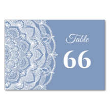 Elegant dammiga blåvita snöre mandala Classic