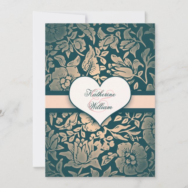 elegant-dammliknande middagsinbjudningar inbjudningar (Framsida)