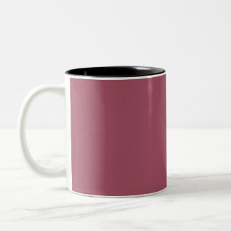 Elegant dammrosa kastkudde Två-Tonad mugg