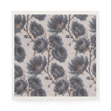 Elegant Dammusslad marinblå blomma, rustik bröllop