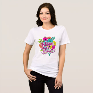 Elegant damtröja med blomdesign – Stilfull fl T Shirt