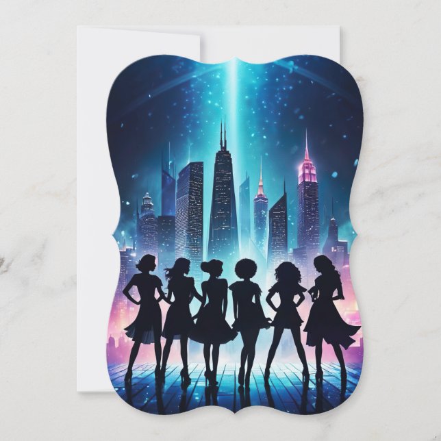 Elegant Dance Party-inbjudningar (Framsida)