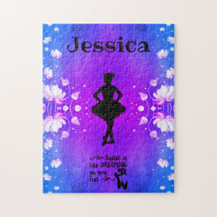 Elegant Dance Puzzle med Dancers Namn Pussel