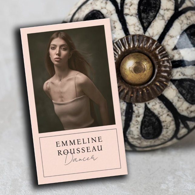 Elegant Dancer Professionell Photo Affärskort Visitkort (Skapare uppladdad)
