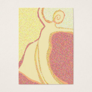 Elegant dancer waltz visitkort