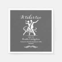 Elegant Dancing Couple Joint Birthday Firing