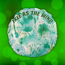 Elegant Dandelion Monogram Grönt och vit |