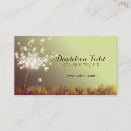 Elegant Dandelions Business Appointement Card Tidsbeställning Kort