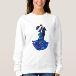 Elegant Dansande Par Pappersquilling Konst T Shirt