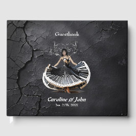 Elegant danskvinna gästböcker