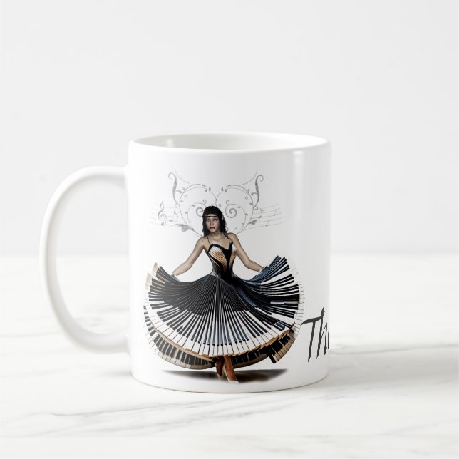 Elegant danskvinna kaffemugg (Vänster)