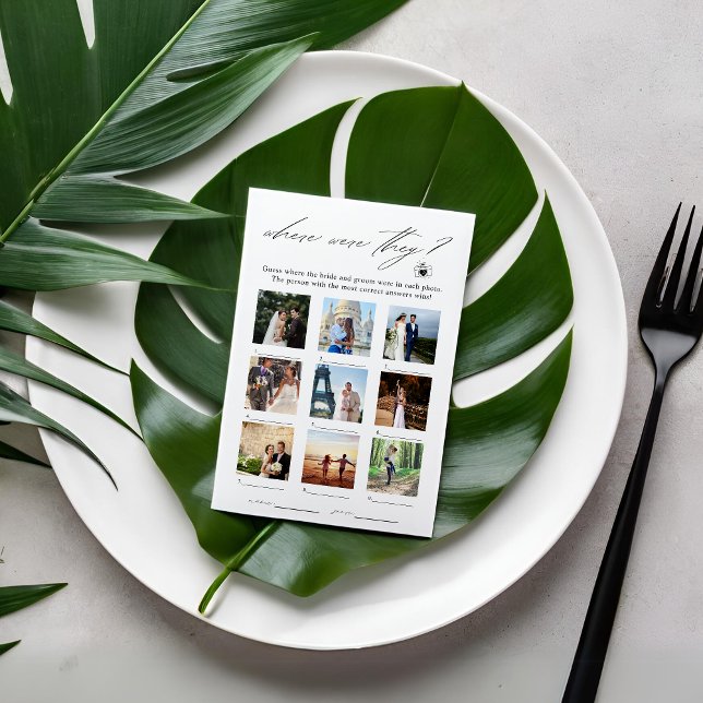 Elegant där de var fotospel inbjudningar (Skapare uppladdad)