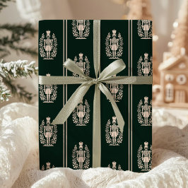 Elegant Dark Green Nutcracker Presentpapper