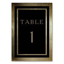 Elegant Day Guld & Black Lodrät Bröllop